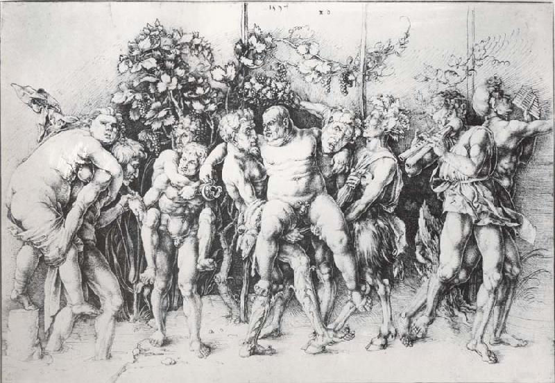 Andrea Mantegna A Bacchanal with silengus Germany oil painting art